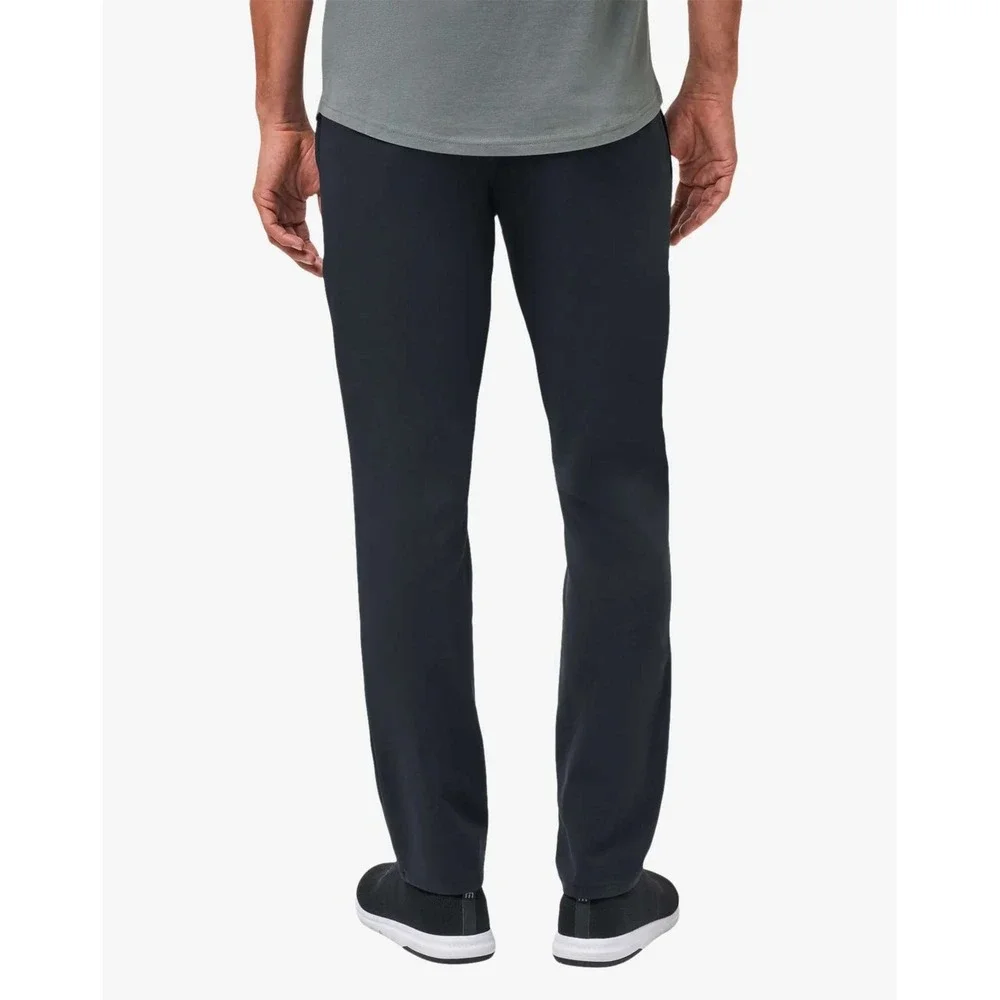 Travis Mathew Stretchknit Pant Men 34 Black Chino Midweight Workwear Weekends
